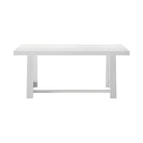 2800301000-192 : Dining Table Classic Rectangular Dining Room Table (72in / 1830mm), White Wirebrush