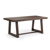 2800301000-198 : Dining Table Classic Rectangular Dining Room Table (72in / 1830mm), Walnut Wirebrush