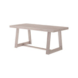 2800301000-199 : Dining Table Classic Rectangular Dining Room Table (72in / 1830mm), Seashell Wirebrush