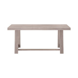 2800301000-199 : Dining Table Classic Rectangular Dining Room Table (72in / 1830mm), Seashell Wirebrush