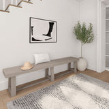 2800315000-199 : Dining Bench Classic Dining Bench (85in / 2180mm), Seashell Wirebrush