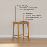 2800327000-007 : Counter Chair Smythe Stool Counter Height (24in), Pecan