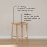 2800327000-010 : Counter Chair Smythe Stool Counter Height (24in), Blonde