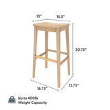 2800328000-010 : Bar Chair Smythe Stool Bar Height (30in), Blonde