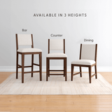 2800333000-418 : Dining Chair Sereno Dining Chair,Walnut/Ivory Cushion