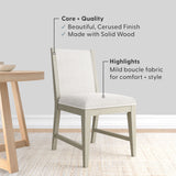 2800333000-412 : Dining Chair Sereno Dining Chair, Antique White/Ivory Cushion