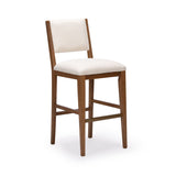 2800335000-417 : Bar Chair Sereno Stool Bar Height (30in), Pecan/Ivory Cushion