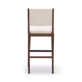 2800335000-418 : Bar Chair Sereno Stool Bar Height (30in), Walnut/Ivory Cushion