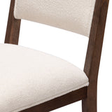 2800335000-418 : Bar Chair Sereno Stool Bar Height (30in), Walnut/Ivory Cushion