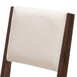 2800335000-418 : Bar Chair Sereno Stool Bar Height (30in), Walnut/Ivory Cushion