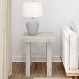 2800513000-153 : Side Table Classic Square Side Table (20in x 20in / 510mm x 510mm), White Sand Wirebrush