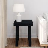 2800513000-190 : Side Table Classic Square Side Table (20in x 20in / 510mm x 510mm), Black Wirebrush