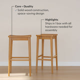 2820328000-007 : Bar Chair Smythe Stool Bar Height (30in) - 2 pack|| Pecan