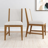 2820333000-417 : Dining Chair Sereno Dining Chair (2 pack)|| Pecan/Ivory Cushion