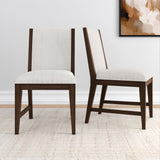 2820333000-418 : Dining Chair Sereno Dining Chair (2 pack)||Walnut/Ivory Cushion