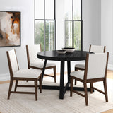 2820333000-418 : Dining Chair Sereno Dining Chair (2 pack)||Walnut/Ivory Cushion