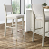 2820335000-412 : Bar Chair Sereno Stool Bar Height (30in) (2 pack)|| Antique White/Ivory Cushion