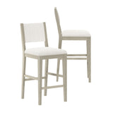2820335000-412 : Bar Chair Sereno Stool Bar Height (30in) (2 pack)|| Antique White/Ivory Cushion
