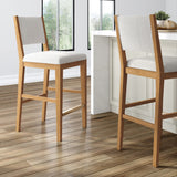 2820335000-417 : Bar Chair Sereno Stool Bar Height (30in) (2 pack)|| Pecan/Ivory Cushion