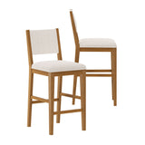 2820335000-417 : Bar Chair Sereno Stool Bar Height (30in) (2 pack)|| Pecan/Ivory Cushion