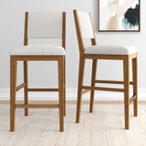 2820335000-417 : Bar Chair Sereno Stool Bar Height (30in) (2 pack)|| Pecan/Ivory Cushion