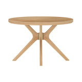 2900306000-010 : Dining Table Cross Leg Round Dining Table (47in x 47in / 1194mm x 1194mm), Blonde