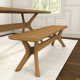 2900314000-007 : Dining Bench Cross Leg Dining Room Bench (60in / 1520mm), Pecan