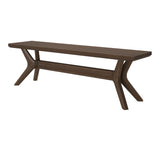 2900314000-008 : Dining Bench Cross Leg Dining Room Bench (60in / 1520mm), Walnut