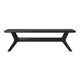 2900314000-170 : Dining Bench Cross Leg Dining Room Bench (60in / 1520mm), Black