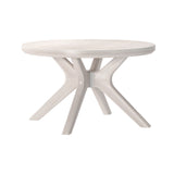 2900501000-153 : Coffee Table Cross Leg Round Coffee Table (30in x 30in / 760mm x 760mm), White Sand Wirebrush