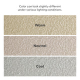 3000360600-605 : Dining Chair Elio Rattan Back Dining Chair, Blonde Frame, Ivory bouclée (WN2022A-2) Fabric