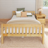 3000 XL NS : Kids Beds Queen Basic Bed - Low, Slat, Natural