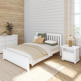 3160 XL WS : Kids Beds Queen Traditional Bed, Slat, White