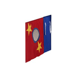 3210-029 : Accessories Full Extra Curtain Panel For Low Lofts And Bunks, Blue + Red + Yellow