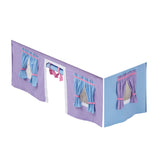 3220-027 : Accessories Twin Low Loft/Bunk Under Bed Curtain, Purple + Light Blue
