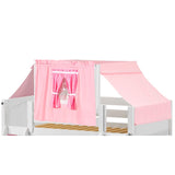 3420-064 : Accessories Twin Top Tent Fabric, Soft Pink + Pink