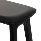 3600353500-440 : Bar Chair Beryl Upholstered Bar Height Stool (30in), Black/Black PU Leather