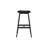3600353500-440 : Bar Chair Beryl Upholstered Bar Height Stool (30in), Black/Black PU Leather
