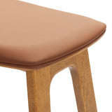 3620338600-447 : Bar Chair Beryl Upholstered Bar Height Stool (30in) - 2 pack, Pecan/Toffee PU Leather