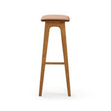 3620338600-447 : Bar Chair Beryl Upholstered Bar Height Stool (30in) - 2 pack, Pecan/Toffee PU Leather