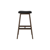 3620338600-448 : Bar Chair Beryl Upholstered Bar Height Stool (30in) - 2 pack, Walnut/Black PU Leather