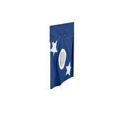 3635-022 : Accessories Twin Extra Curtain For Mid Loft Beds, Blue + White