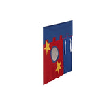 3665-029 : Accessories Extra Curtain Panel For Mid Loft Beds, Blue + Red + Yellow