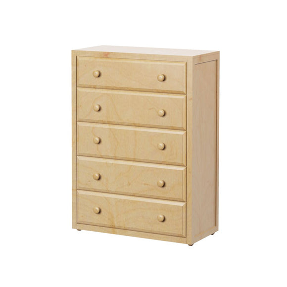 4150-001 : Furniture 5 Drawer Dresser, Natural