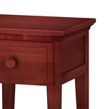 4210-003 : Furniture 1 Drawer Nightstand with Shelf, Chestnut