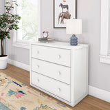 4530-002 : Furniture 3 Drawer Dresser, White