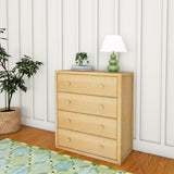 4540-001 : Furniture 4 Drawer Dresser, Natural