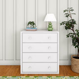 4540-002 : Furniture 4 Drawer Dresser, White