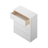 4540-002 : Furniture 4 Drawer Dresser, White