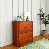 4540-003 : Furniture 4 Drawer Dresser, Chestnut